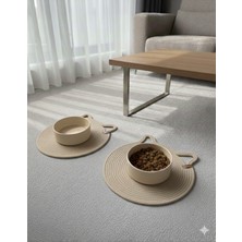 Feyza Design Evcil Kedi Paspası 31X31 Cm, Mama Kabloları Dahil Değildir