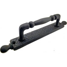 Kuzgun Ticaret Antika Tarz Dekoratif Pirinç Misket Çekme Kapı Kolu - 223X33 Mm, Oksit