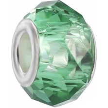 Kumi Bileklik Ve Kolye Için 925 Ayar Damgalı Gümüş Kaplama Yuvarlak Charm