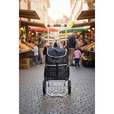 Vadi Teleskopik Saplı Su Geçirmez Çantalı Alüminyum Gövdeli Katlanabilir Pazar Arabası