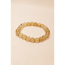 Skygo Sitrin Doğal Taş Bileklik Kutulu