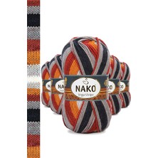 Skygo 5 Adet Vega Stripe Premium Akrilik El Örgü Ipi Yünü No: 82417