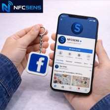 NFCSENS NFC Facebook Anahtarlık | Tek Dokunuşla Profil Açılır | Temassız Paylaşım