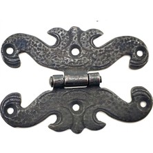 Miss Mojo Antika Tarz Dekoratif Pirinç Kelebek Menteşe - 63X45 Mm, Oksit
