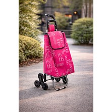 Vadi Merdiven Çıkabilen 3 Tekerlekli Su Geçirmez Çantalı Alüminyum Gövdeli Pazar Arabası