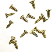 Dorasan Klips, Menteşe, Ayak, Ağaç, Sunta Vidası 2,2x7,5mm - Sarı 100 Adet