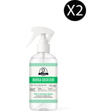 Özcan Bursa Geceleri Parfümlü Oda ve Çamaşır Spreyi Ortam ve Araba Kokusu Luxury Room Spray 250ML x 2