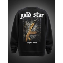 Uysal Elegance Kapüşonsuz 3 Iplik Sweatshirt