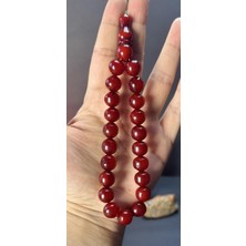 Kehribarkolik Osmanlı Sıkma Vişne Efe Boy  38.5 gr 13.5m. 21 Habbeli Kazaz 7.70 gr