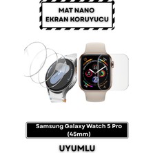 Mietubl Samsung Galaxy Watch 5 Pro (45MM) Mat Nano Ekran Koruyucu | Yansıma Önleyici Nano Cam | Pürüzsüz Dokunuş