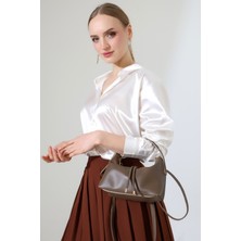 BALANZ Vizon Kadın Mini Boy Uzun Çapraz Askılı El ve Omuz Çantası [20X16 Cm]