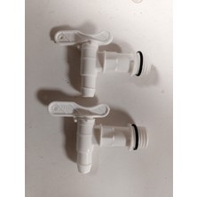 Eminsan 2 Adet - Plastik Musluk – 3/4” Dişli (Bahçe & Sulama Musluğu)