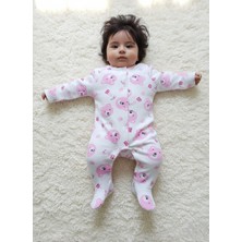 Buufuu Baskılı Bebek Uzun Kollu Çıtçıtlı Zıbın