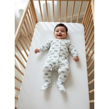 Buufuu Baskılı Bebek Uzun Kollu Çıtçıtlı Zıbın