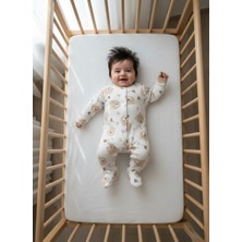 Buufuu Baskılı Bebek Uzun Kollu Çıtçıtlı Zıbın