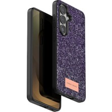 Pazarcan Onegif Galaxy S26 Bright Simli Kapak - Derin Mor