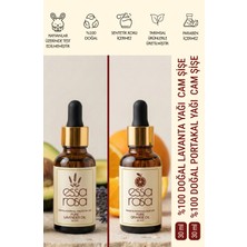 Essa Rosa Lavanta Yağı Cam Şişe 30 ml - Portakal Yağı Cam Şişe 30 ml - Doğal - Vegan - Rahatlatıcı - Stres Önleyici Uçucu Yağ 2 Li Set