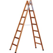 Buse 7 Basamaklı A Tipi Katlanır Gürgen Ahşap Merdiven 230CM