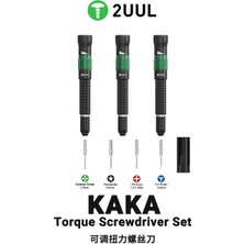 2uul SD20 Kaka Ayarlanabilir Torklu Manyetik Tornavida Seti 3'lü | 0.6–0.8–1.5–2.5