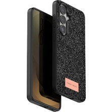 Pazarcan Onegif Galaxy S26 Bright Simli Kapak - Siyah