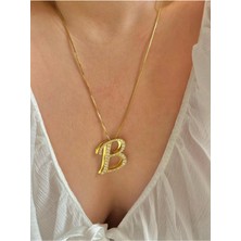 Sirius Jewelry 925 Gümüş | Işıltılı Imza Harf Kolye