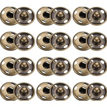 Hasyılmaz Bronz Dikmeli Çıt Çıt Düğme Takım 15MM 100 Adet