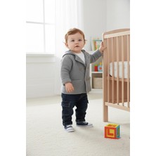 Butik Erkek Bebek Triko Ceketli 3'lü Alt -  Üst Takım