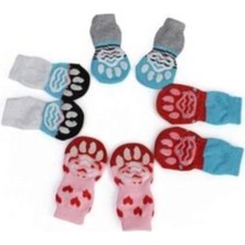 Feyza Design Küçük Irk Köpekler Için Kaymaz Tabanlı 4'lü Çorap Seti (L)