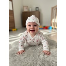 Buufuu Hediyelik Bebek Yenidoğan Hastene Çıkışı Bereli Uzun Kol Çocuk Baskılı Pamuk Alt Üst Takım