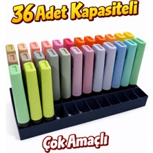 Yapı3D 36 Adet Kapasiteli Fosforlu Kalem Standı | Stabilo Boss Uyumlu | Çok Amaçlı Masaüstü Kalem Organizeri | Minimal Tasarım