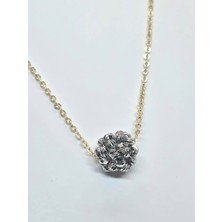 Çift Renk Şık Top Kolye