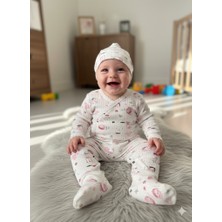 ruhaay Bebek Yeni Doğan Baskılı Mevsimlik Bereli Patikli Alt Üst Takım