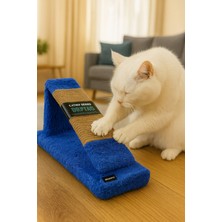 Feyza Design Yumuşak Velsoft Kumaşlı Kedi Tırmalama Tahtası, Eğlence ve Konfor Için