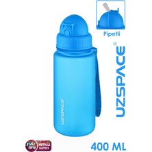 PremiumPort 400 ml Tritan Matara, Şık ve Hafif, Dayanıklı ve Pratik Mavi Tasarım