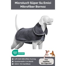 Feyza Design Yumuşak Mikrofiber Köpek Bornozu, Lüks ve Emici, Her Irk Için Ideal