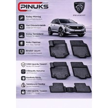 PINUKS Peugeot 208 2016 3D Premium Araca Özel Oto Paspas Seti