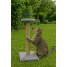 Feyza Design Yumuşak ve Dayanıklı Kedi Tirmalama Direği, Eğlenceli ve Rahat Kullanım