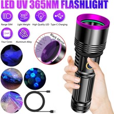 Skygo F.b.ı F-365 Uv 20W Şarjlı 26650 Pilli Profesyonel El Feneri