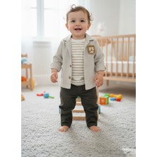 Butik Erkek Bebek - Çocuk %100 Pamuklu Gömlekli 3'lü Takım