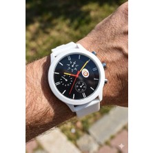 Quantum Galatasaray Taraftar Kol Saati | 44MM Kasa, Beyaz Silikon Kordon, Lisanslı Ürün