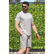 EYDAMOON Erkek Taş 2 Li Set Regular %100 Pamuk Süprem Penye Kumaş Alt-Üst Takım