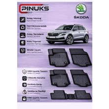 PINUKS Skoda Fabıa 1998 3D Premium Araca Özel Oto Paspas Seti