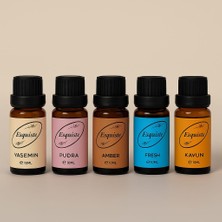 Esquiste 5’li Premium Esans Seti – Yasemin / Pudra / Amber / Fresh / Kavun (10 ml x 5)