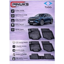 PINUKS Togg  T10X Suv  2023 3D Premium Araca Özel Oto Paspas Seti