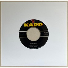 Kapp Records Jack Jones Far Away - The First Night Of The Full Moon 45 Lik Plak (Orijinal Dönem Baskı)