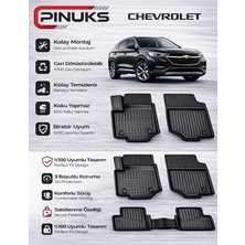 PINUKS Chevrolet Lacettı  2009 3D Premium Araca Özel Oto Paspas Seti