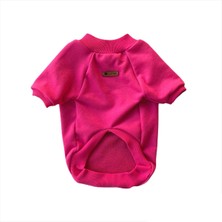 Feyza Design Sevimli Fuşya Pembe Kedi ve Köpek Sweatshirt, Rahat ve Şık Tasarım