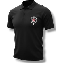 Modanka Kısa Kollu Polo Yaka Özel Güvenlik Tişörtü Reflektör Baskılı