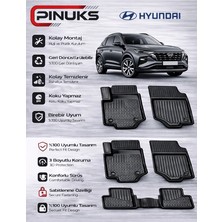 PINUKS Hyundaı Accent Blue 2012 3D Premium Araca Özel Oto Paspas Seti