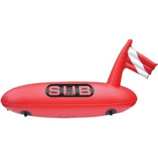 PremiumPort Dalış Şamandırası Torpedo, 28CM Çap, 88CM Uzunluk, Güvenli Su Güvenlik Uygulaması